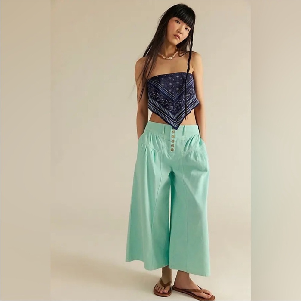 Free People We The Free Blossom Pull On Jeans Sz Large
